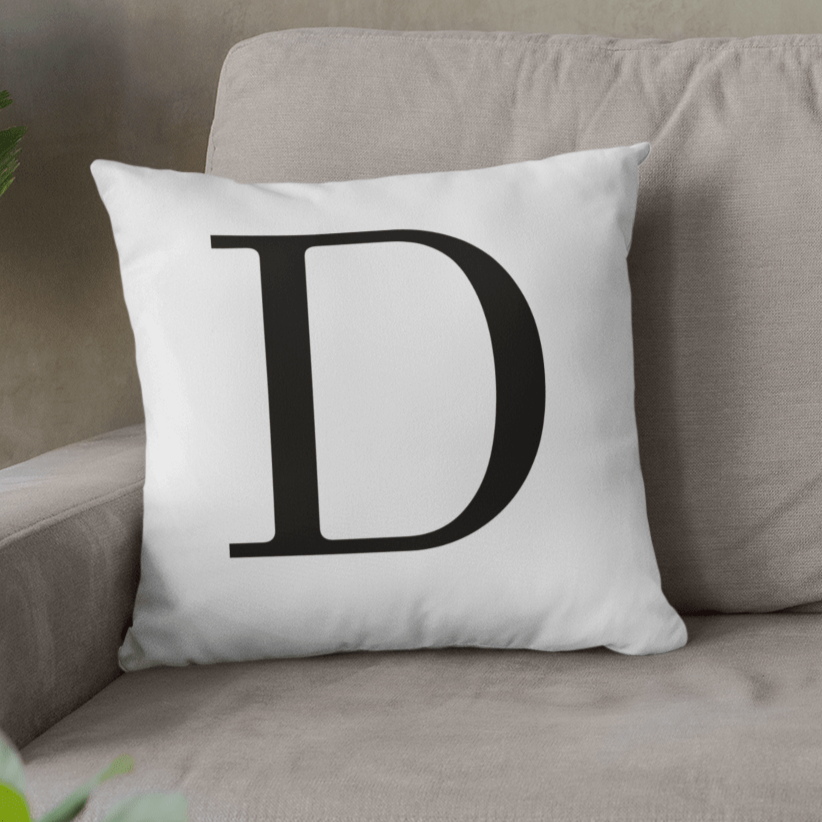 Monogram Cushion - Linen